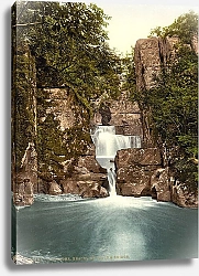 Постер Шотландия. Калландер, водопад Bracklinn