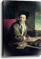 Постер Грёз Жан-Батист Portrait of Bernard le Bovier de Fontenelle