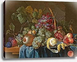 Постер Хем Ян Натюрморт с лимонами, гранатами и виноградом