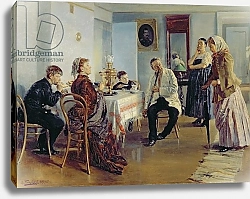 Постер Маковский Владимир Hiring of a Maid, 1891-92