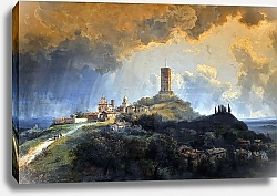 Постер Боссоли Карло La Rocca e il Castello di Solferino