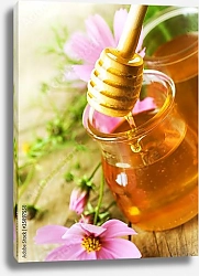 Постер Цветочный мед в баночке