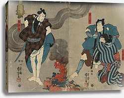 Постер Куниеси Утагава Oyone magoshichi taheiji