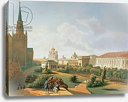 Постер Школа: Французская 19в. The Alexander Garden in Moscow, printed by Jacottet and Bachelier, 1830 1