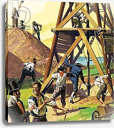 Постер Школа: Английская 20в. Unidentified oil drilling rig