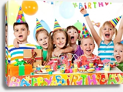 Постер Счастливые дети, день рождения