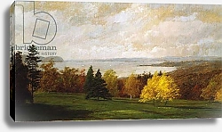 Постер Кропси Джаспер View of the Hudson near Hastings, 1895