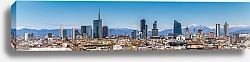 Постер Италия, Милан. Большая панорама