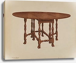 Постер Венгер Фрэнк Gate-legged Table