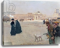 Постер Ниттис Джузеппе La Place du Carrousel, Paris: The Ruins of the Tuileries, 1882