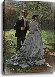 Постер Моне Клод (Claude Monet) На прогулке