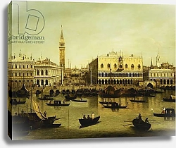 Постер Каналетто (Giovanni Antonio Canal) A View of the Molo from the Bacino di San Marco, Venice,