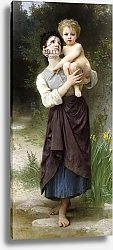 Постер Бугеро Вильям (Adolphe-William Bouguereau) Brother and Sister, 1887