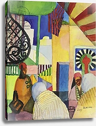 Постер Макке Огюст (Auguste Maquet) In the Bazaar, 1914 1