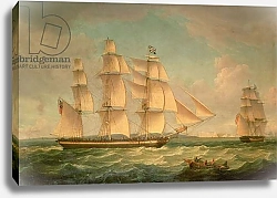 Постер Уитком Томас Merchantmen in a stiff breeze off the cliffs of Dover