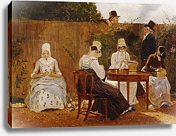 Постер Агассе Жак The Chalon Family in their London Town Garden, early 1800s