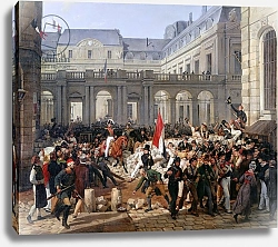 Постер Верне Антуан The Duke of Orleans Leaves the Palais-Royal and Goes to the Hotel de Ville on 31st July 1830, 1832