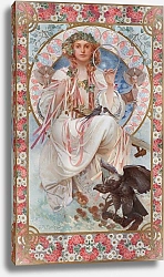 Постер Муха Альфонс Portrait Of Josephine Crane-Bradley As Slavia