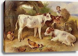 Постер Хант Уолтер Feeding the Calves, 1931