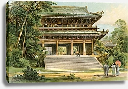 Постер Школа: Северная Америка (19 в) Culture of the Asiatic Mongoloids: Japanese temple