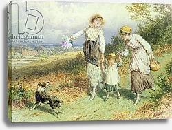 Постер Фостер Майлз  Биркет Returning from the Village, 19th century