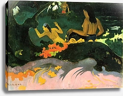 Постер Гоген Поль (Paul Gauguin) Fatata Te Miti (Купанье)