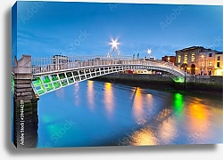 Постер Ирландия. Дублин. Мост Полпенни 