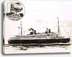 Постер Смит Джон 20в. The steam liner Breman