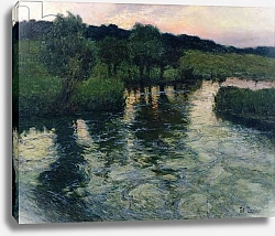 Постер Фалоу Фритц Landscape with a River 1