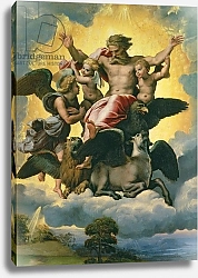Постер Рафаэль (Raphael Santi) Vision of Ezekiel, c.1518