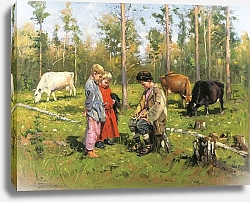 Постер Маковский Владимир Пастушки. 1903