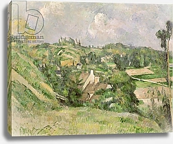 Постер Сезанн Поль (Paul Cezanne) Auvers-sur-Oise, seen from the Val Harme, 1879-82