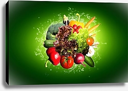 Постер Свежие овощи