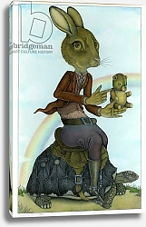 Постер Андерсон Уэйн The Hare and the Tortoise,1983, Mixed Media
