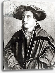 Постер Холбейн Ханс, Младший Portrait of a man with a red hat, c.1530