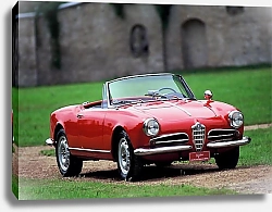 Постер Alfa Romeo Giulietta Spider '1955–62 дизайн Pininfarina