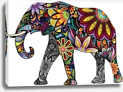 Постер Цветочный слон