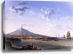 Постер Хаккерт Якоб (Jakob Philipp Hackert) Blick auf Catania und den ?tna