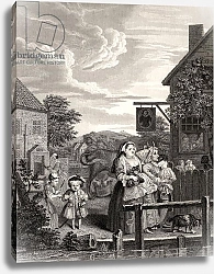 Постер Хогарт Уильям Times of the Day: Evening, from 'The Works of William Hogarth', published 1833