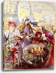 Постер Фитцжеральд Джон Fairies with Birds