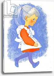 Постер Адамсон Джордж (совр) Little Girl with Apron, 1970s