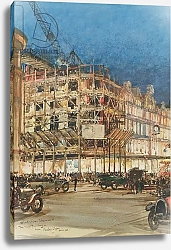 Постер Дикстон Чарльз Construction of the New Building for Bourne and Hollingsworth, Oxford Street, London