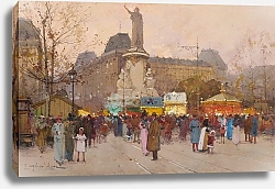 Постер Гальен-Лалу Эжен La Place du Republic, Paris