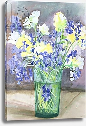 Постер Эллиот София (совр) Bluebells and Yellow Flowers, 1994