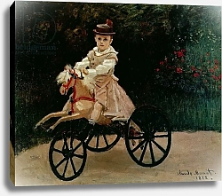 Постер Моне Клод (Claude Monet) Jean Monet on his Hobby Horse, 1872