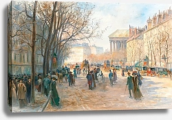 Постер Фрайпонт Джордж Paris, Flaneurs at la Madeleine