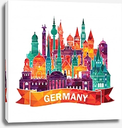 Постер Германия, коллаж