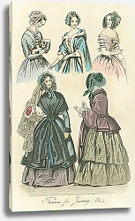 Постер Fashions for January 1844 №1