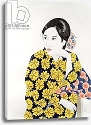 Постер Берн Алан (совр) Yellow Kimono, 1996