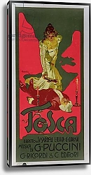 Постер Хохенштейн Адольфо Tosca, poster advertising a performance, 1899